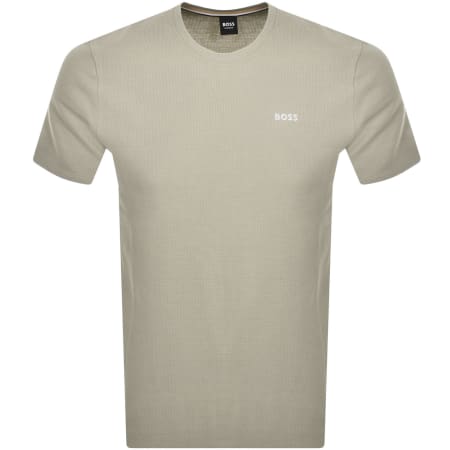 Product Image for BOSS Waffle T Shirt Beige