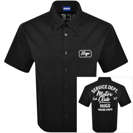 Product Image for HUGO Blue Ebronn Short Sleeve Shirt Black