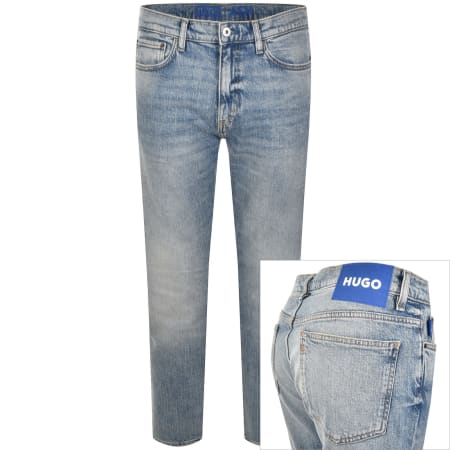 Product Image for HUGO Blue Slim Fit Ash Jeans Light Wash Blue