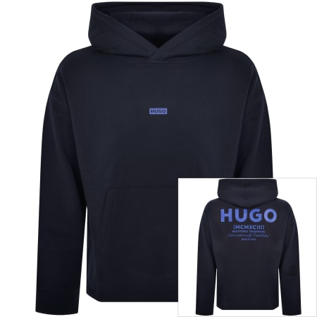 Product Image for HUGO Blue Nazardo Hoodie Navy