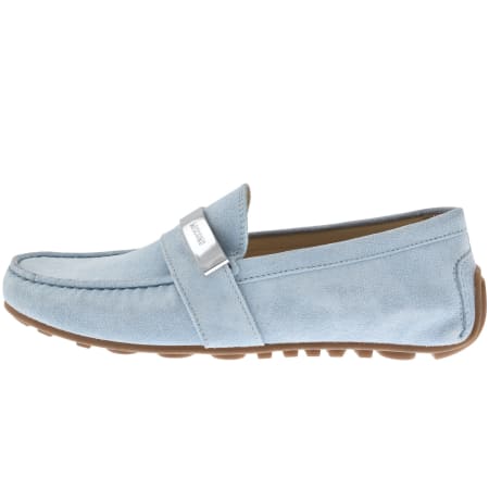 Product Image for Moschino Suede Driver Shoes Blue
