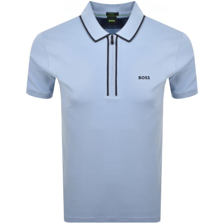 Product Image for BOSS Philix Tape Polo T Shirt Blue