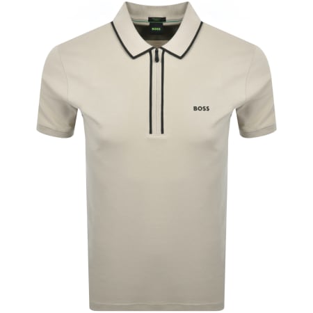 Product Image for BOSS Philix Tape Polo T Shirt Brown