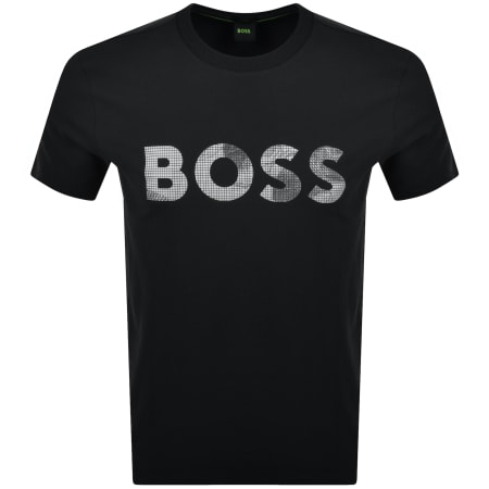 Product Image for BOSS Tee Logo Glamping T Shirt Black