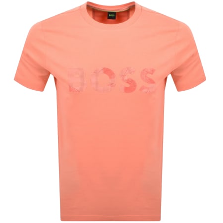 Product Image for BOSS Tee Logo Glamping T Shirt Orange