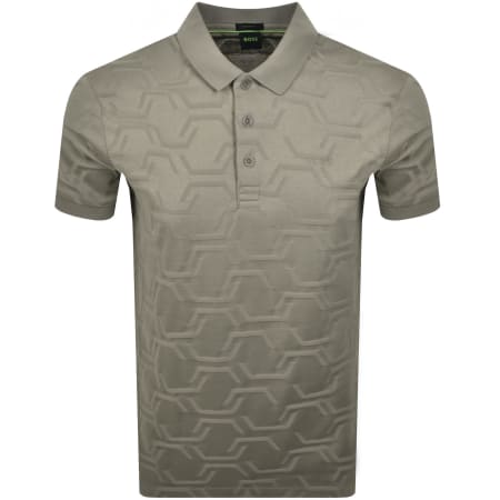 Product Image for BOSS Paddy Hexaquilt Polo T Shirt Khaki