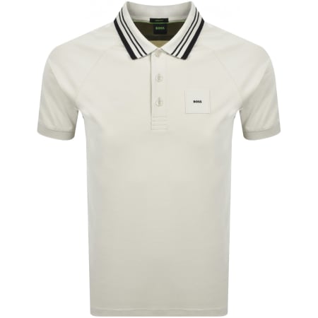 Product Image for BOSS Paddy Rib Polo Shirt Beige