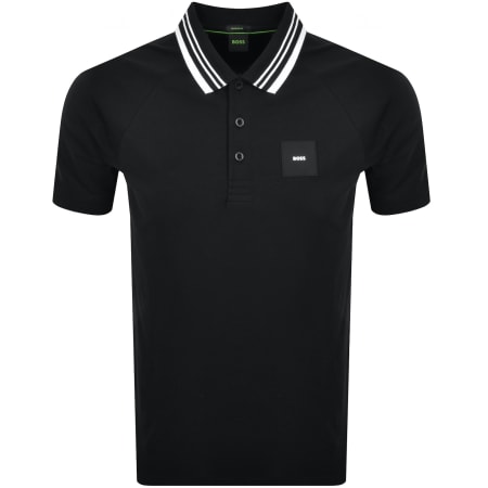 Product Image for BOSS Paddy Rib Polo Shirt Black