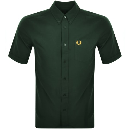 Product Image for Fred Perry Oxford Short Sleeve Shirt Green