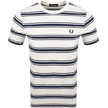 Product Image for Fred Perry Sport Fine Stripe T Shirt Cream