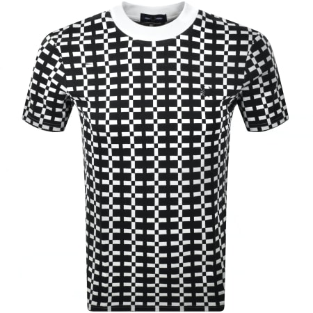 Product Image for Fred Perry Geometric T Shirt Snow White