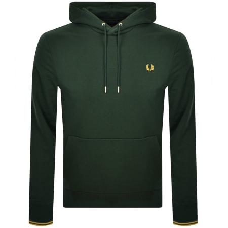 Product Image for Fred Perry Tipped Logo Hoodie Green