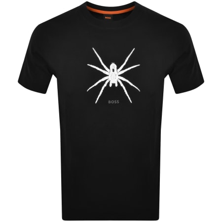 Product Image for BOSS Spiderbat Logo T Shirt Black