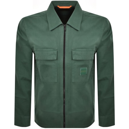 Product Image for BOSS Lovel Full Zip Overshirt Green
