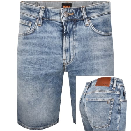 Product Image for BOSS Re Maine Regular Fit Denim Shorts Blue