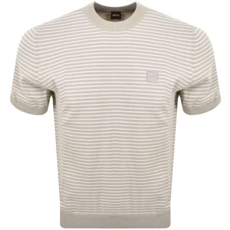 Product Image for BOSS Kanache Knit T Shirt Light Beige