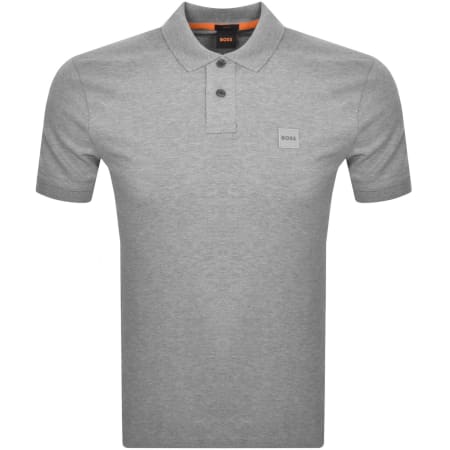 Product Image for BOSS Slim Fit Passenger Polo T Shirt Grey