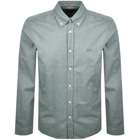 Product Image for BOSS Rickert Long Sleeved Shirt Green