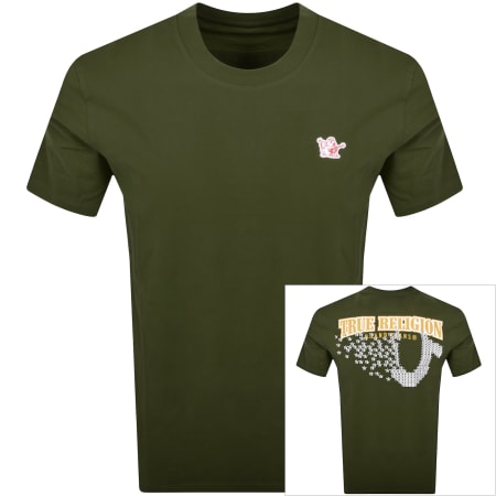 Product Image for True Religion Mini Buddha Logo T Shirt Green