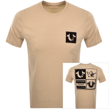 Product Image for True Religion Checker HS Tee T Shirt Brown