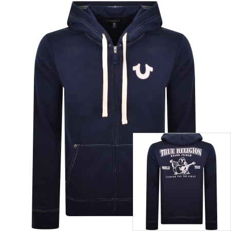Product Image for True Religion Full Zip Hoodie Navy