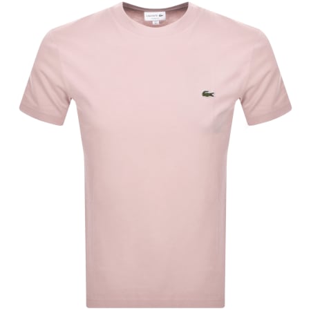 Product Image for Lacoste Crew Neck T Shirt Pink
