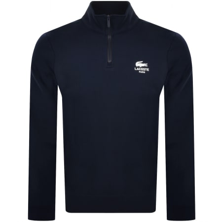 Product Image for Lacoste Quarter Zip Sweatshirt Navy