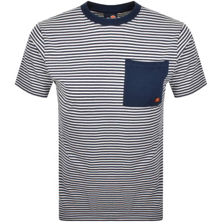 Product Image for Ellesse Hirst Stripe T Shirt Navy