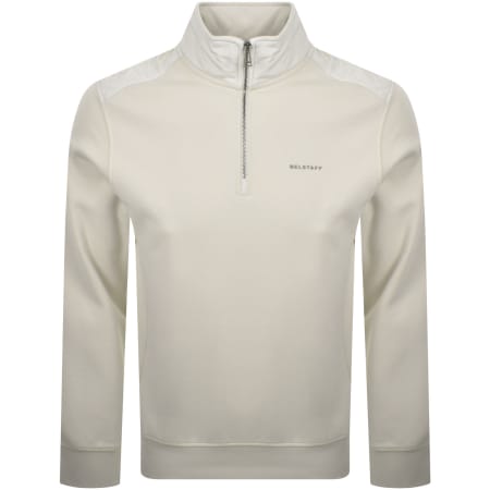 Recommended Product Image for Belstaff Alloy Quarter Zip Sweatshirt Beige