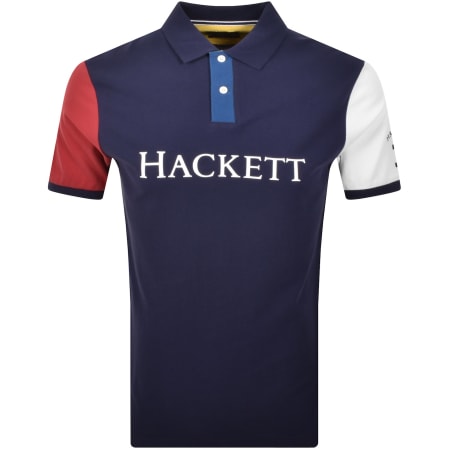 Product Image for Hackett Multi Polo T Shirt Ink Blue