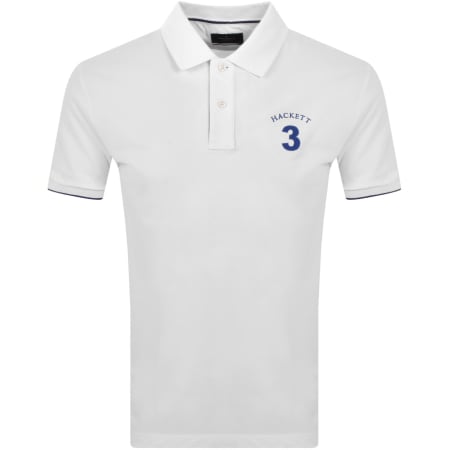 Product Image for Hackett Heritage Number Polo T Shirt White