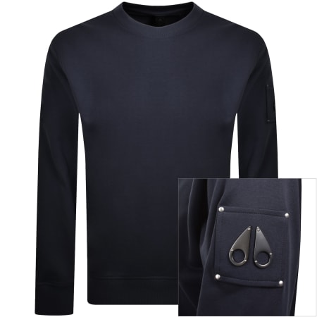 Product Image for Moose Knuckles Hartsfield Sweatshirt Navy