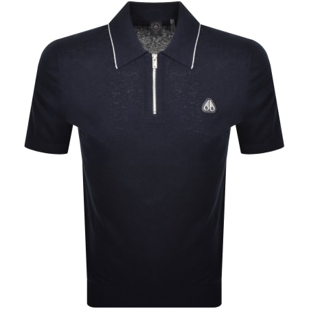 Product Image for Moose Knuckles Pavilion Polo T Shirt Navy