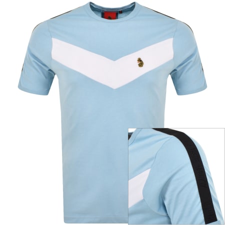 Product Image for Luke 1977 Calvia Chevron T Shirt Blue