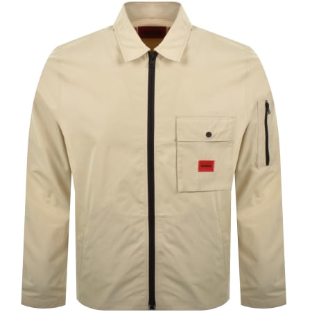 Product Image for HUGO Emmond Overshirt Jacket Beige
