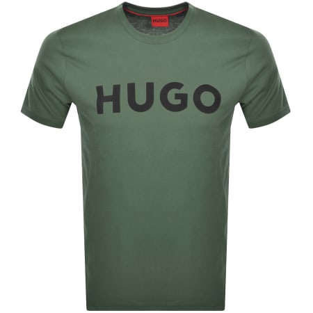Product Image for HUGO Dulivio Crew Neck T Shirt Green