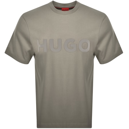 Product Image for HUGO Dinkee Loose Fit T Shirt Brown