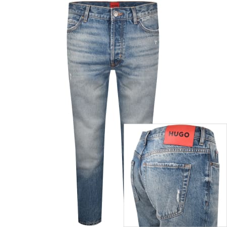 Product Image for HUGO 634 Tapered Fit Jeans Mid Wash Blue