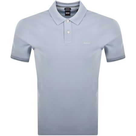 Product Image for BOSS C Parlay 209 Mercerised Polo Blue
