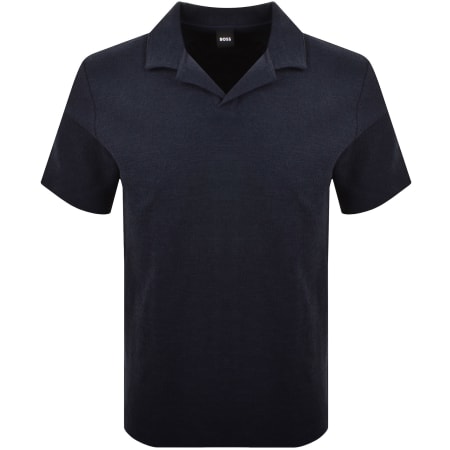 Product Image for BOSS C Pye 11 Terrycloth Polo Navy