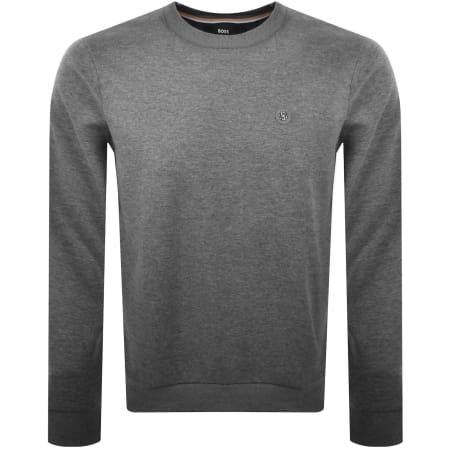 Product Image for BOSS C Sharpe 01 Sweatshirt Grey Marl