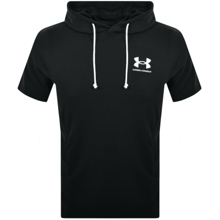 Product Image for Under Armour Terry Short Sleeve Hoodie Black