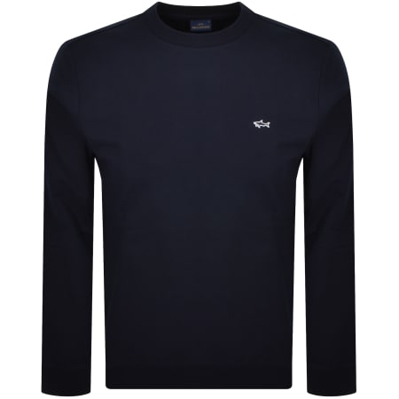 Product Image for Paul And Shark Logo Sweatshirt Navy