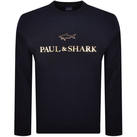 Product Image for Paul And Shark Logo Sweatshirt Navy