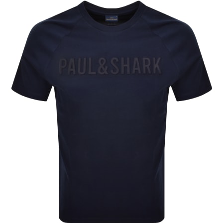 Product Image for Paul And Shark Logo T Shirt Navy