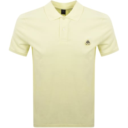 Product Image for Moose Knuckles Everett Polo T Shirt Yellow