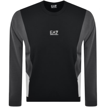 Product Image for EA7 Emporio Armani Logo Sweatshirt Black