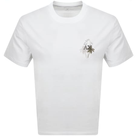 Product Image for Armani Exchange Palm Tree T Shirt Off White