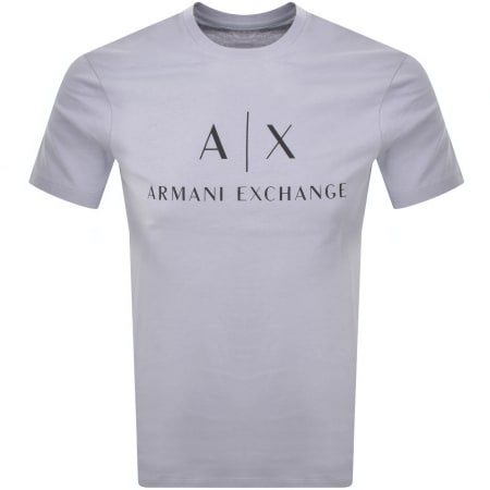Product Image for Armani Exchange Slim Fit Logo T Shirt Purple