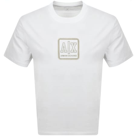 Product Image for Armani Exchange Logo T Shirt Off White